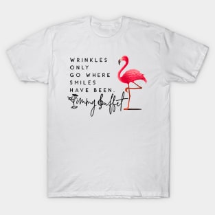 Wrinkles Only Go Where Smiles Have Been T-Shirt